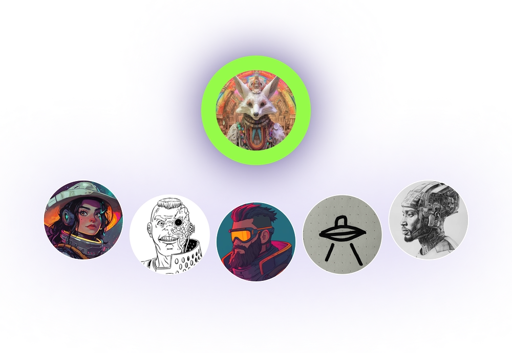 users gathered around one user